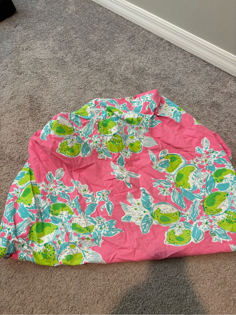 Pottery Barn Kids Pink Citrus Print Blouse
